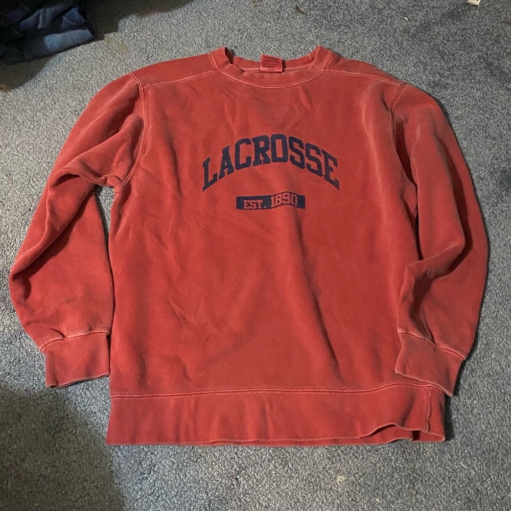 comfort colors lacrosse sweatshirt